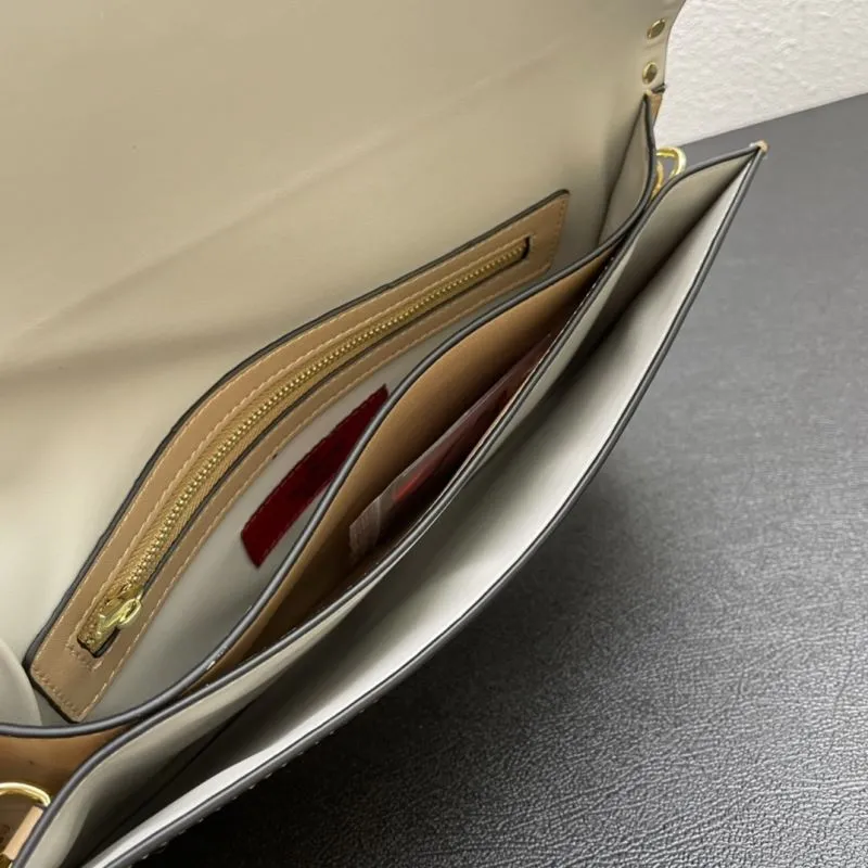 Valentino Beige Satchel Bag 992 28cm - Image 8