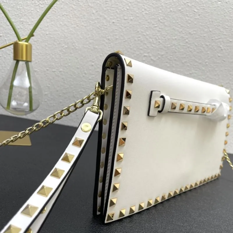 Valentino White Chain Crossbody Bag 992 28cm - Image 5