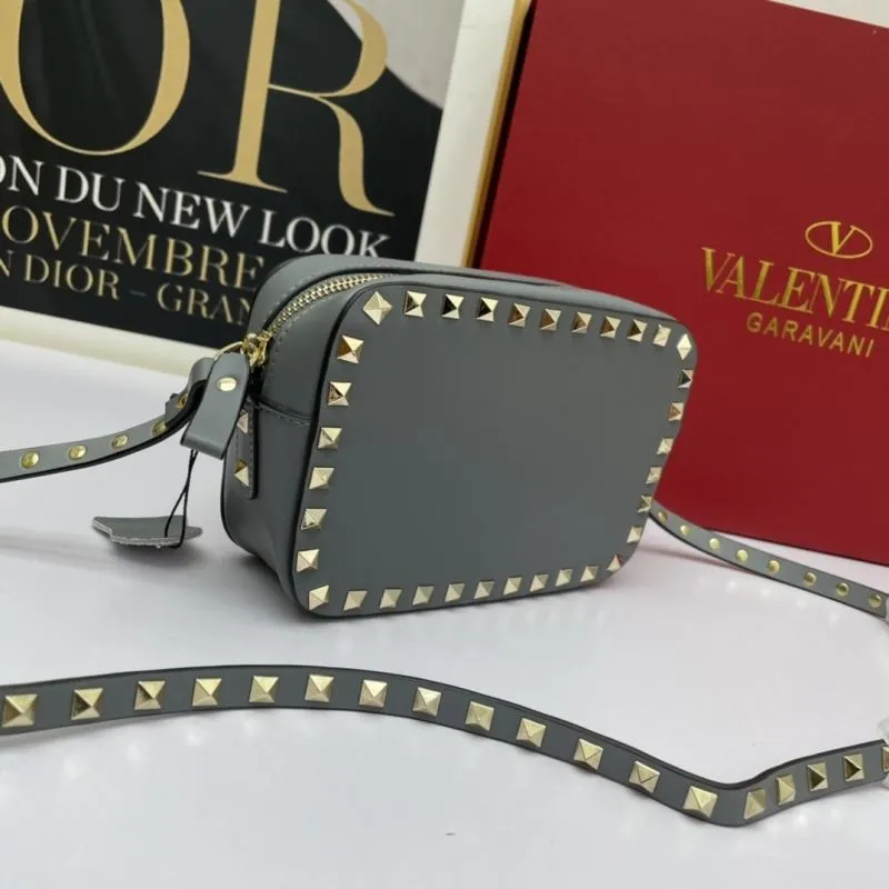 Alternative view of Valentino Garavani Gray Crossbody Satchel Bag 929
