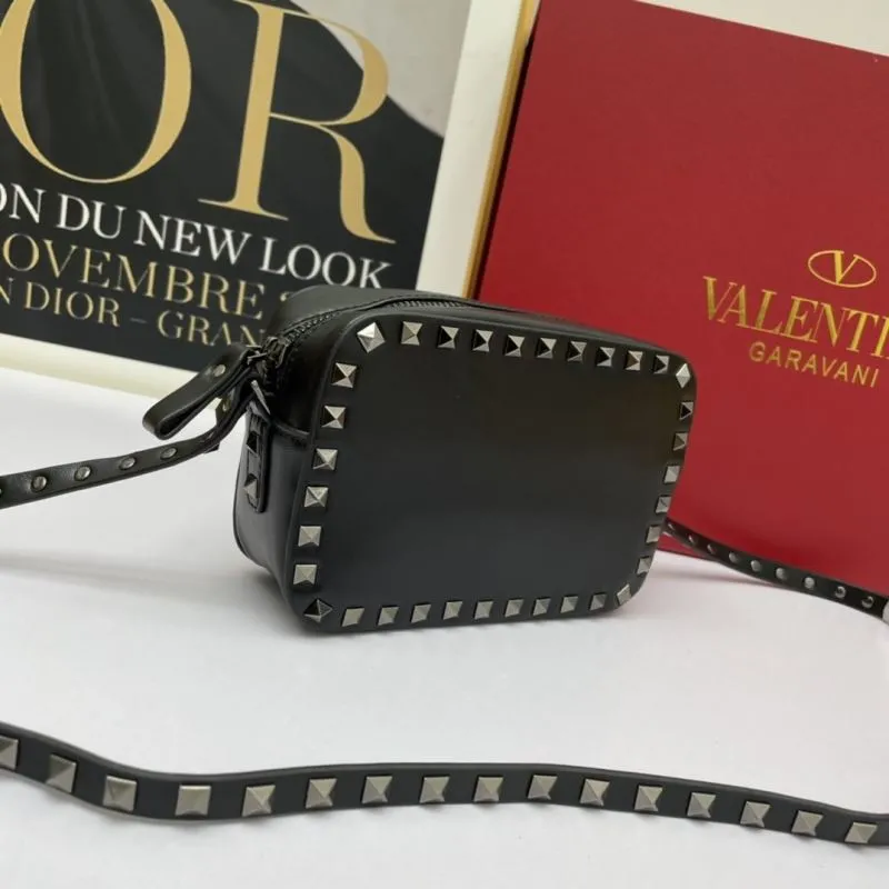 Alternative view of Valentino Garavani Black Crossbody Satchel Bag 932