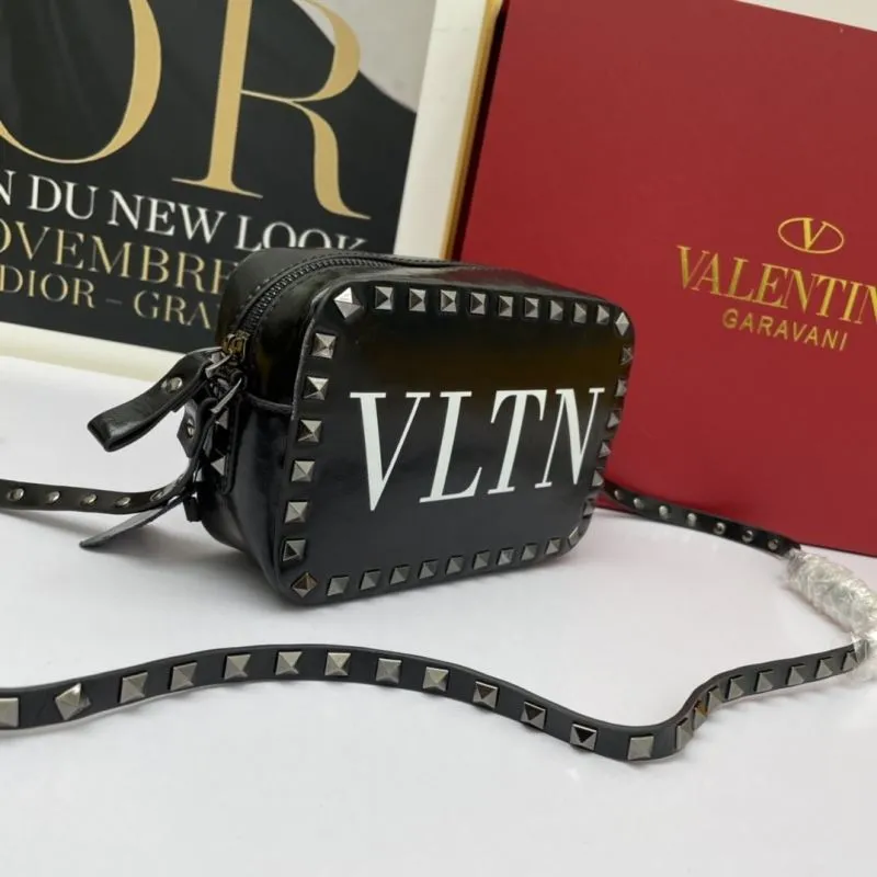 Alternative view of Valentino Garavani Black VLTN Crossbody Camera Bag 934