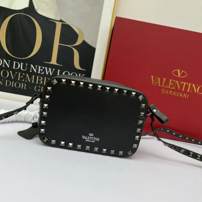Valentino Black VLTN Crossbody Camera Bag 935 - Image 3