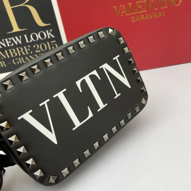 Valentino Black VLTN Crossbody Camera Bag 935 - Image 4