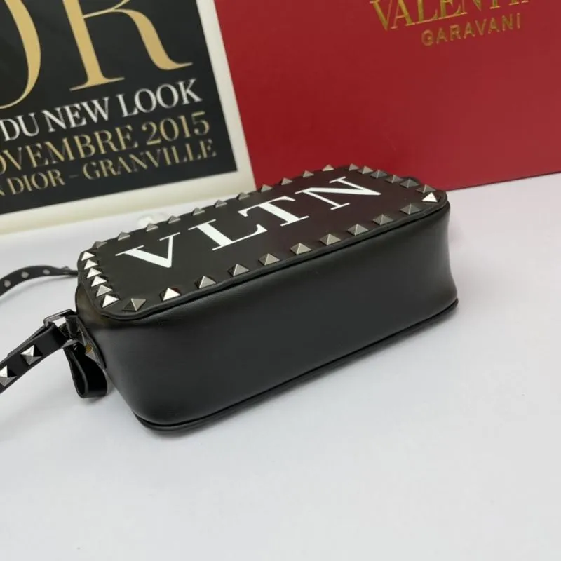Valentino Black VLTN Crossbody Camera Bag 935 - Image 5