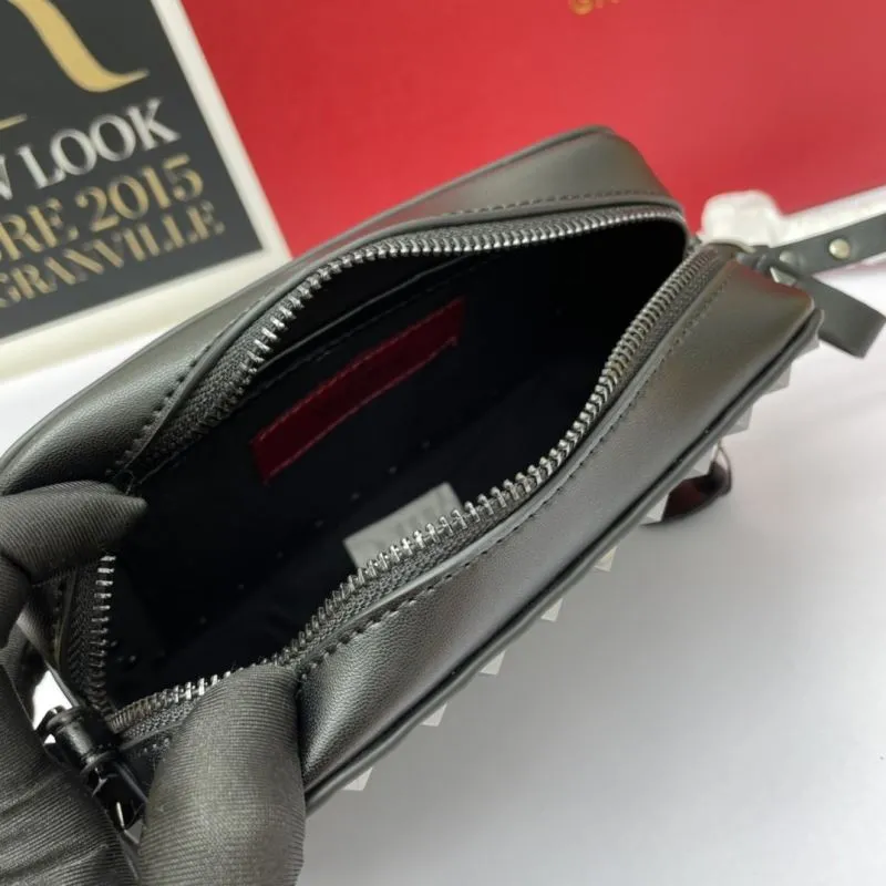 Valentino Black VLTN Crossbody Camera Bag 935 - Image 8