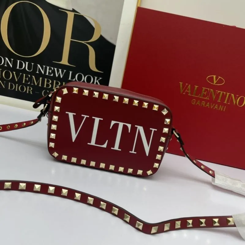 Valentino Red VLTN Crossbody Camera Bag 936