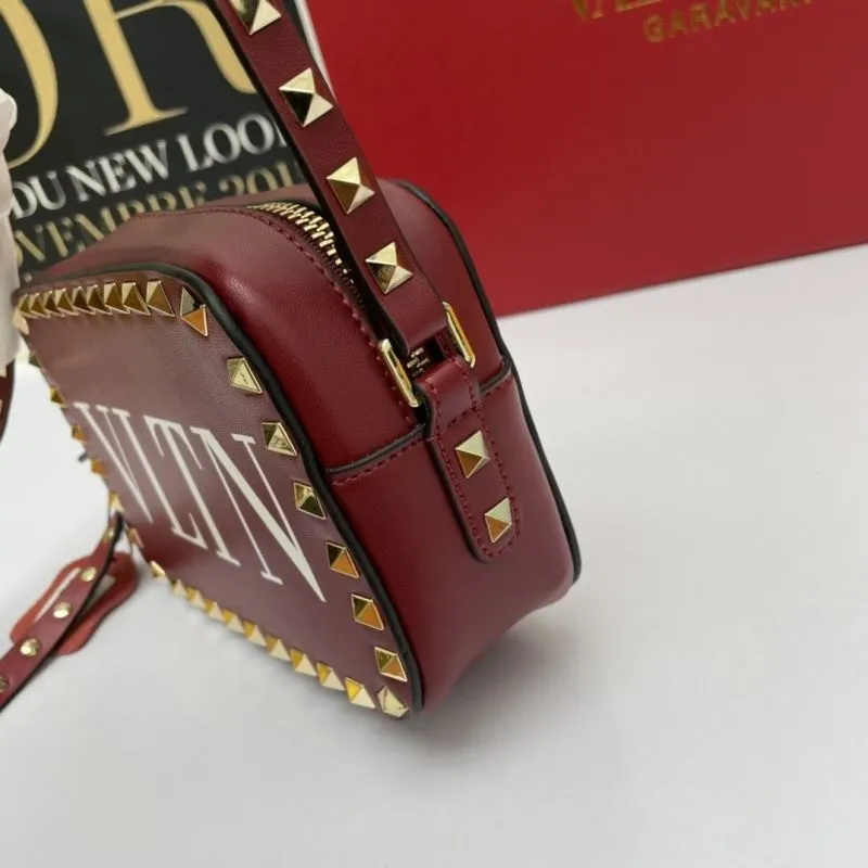 Valentino Red VLTN Crossbody Camera Bag 936 - Image 6