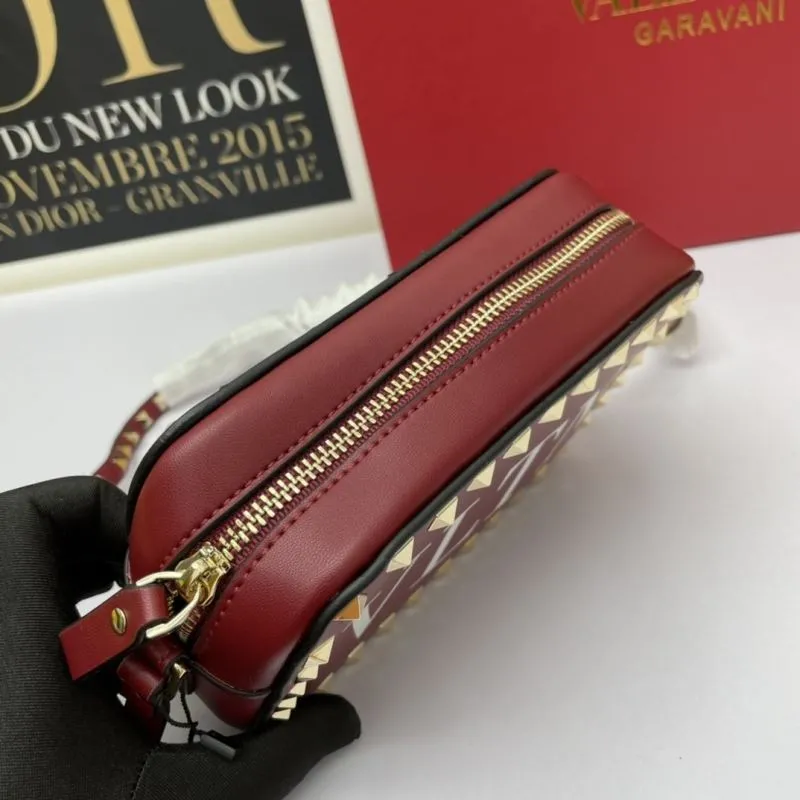 Valentino Red VLTN Crossbody Camera Bag 936 - Image 7