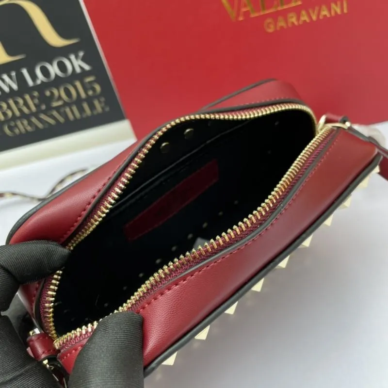Valentino Red VLTN Crossbody Camera Bag 936 - Image 8