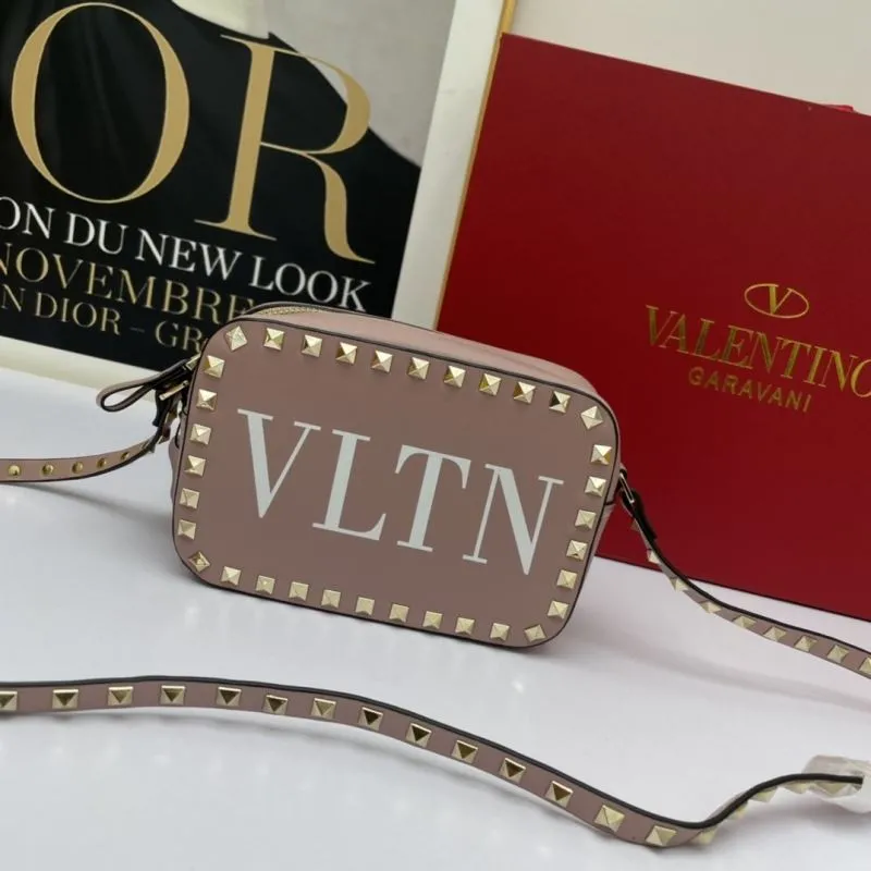 Valentino Pink Crossbody Camera Bag VLTN 937