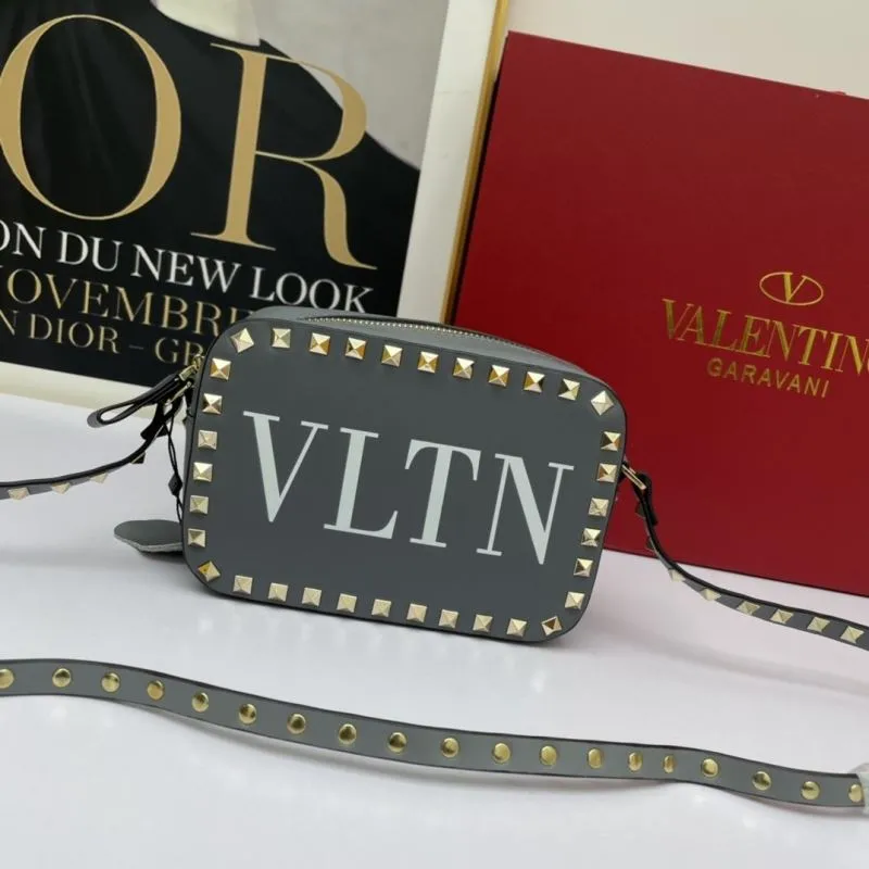 Valentino Gray VLTN Crossbody Camera Bag 938