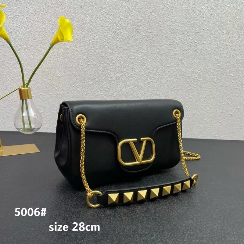 Alternative view of Valentino Black Leather Satchel Bag 5006 Size 28cm