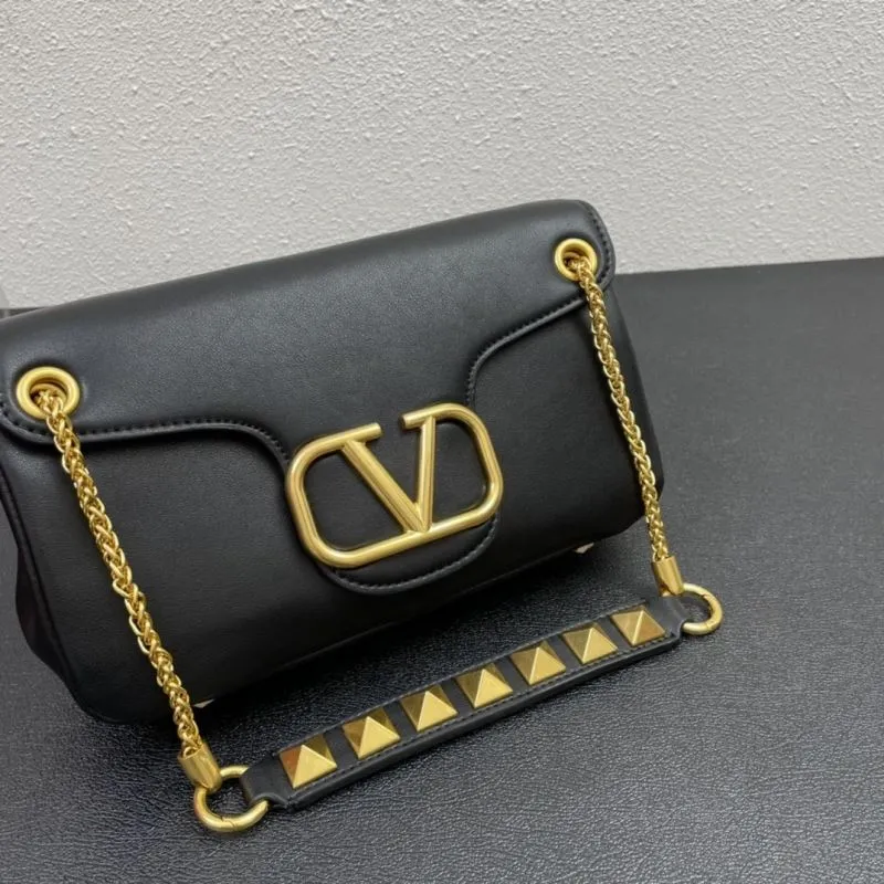 Valentino Black Leather Satchel Bag 5006 Size 28cm - Image 4