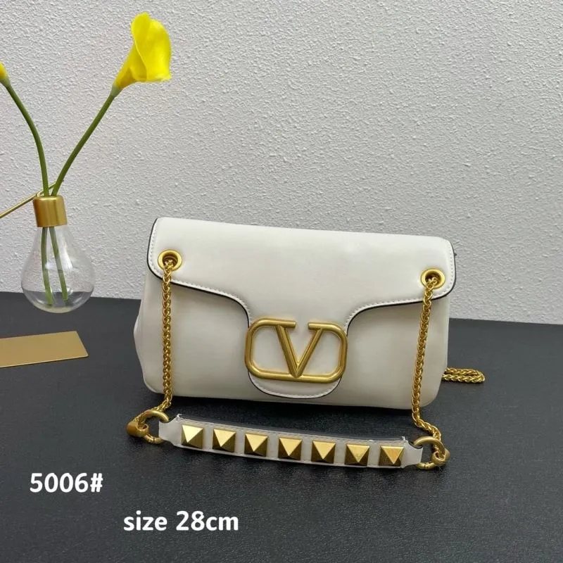 Valentino White Satchel Bag 5006 Size 28cm