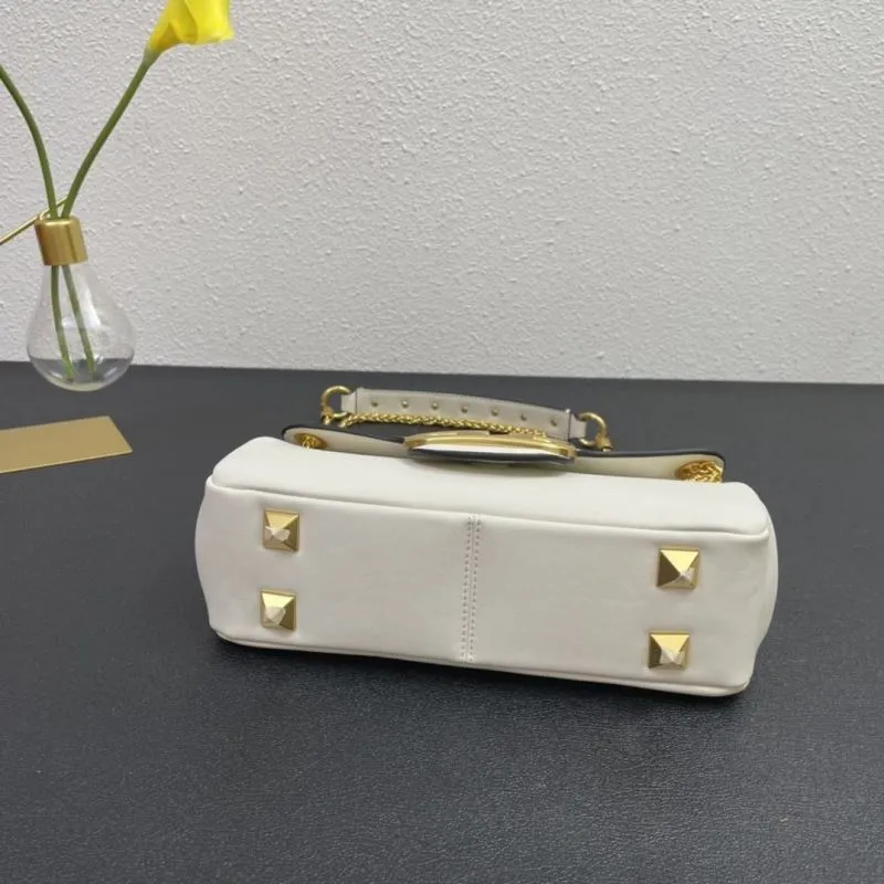 Valentino White Satchel Bag 5006 Size 28cm - Image 7