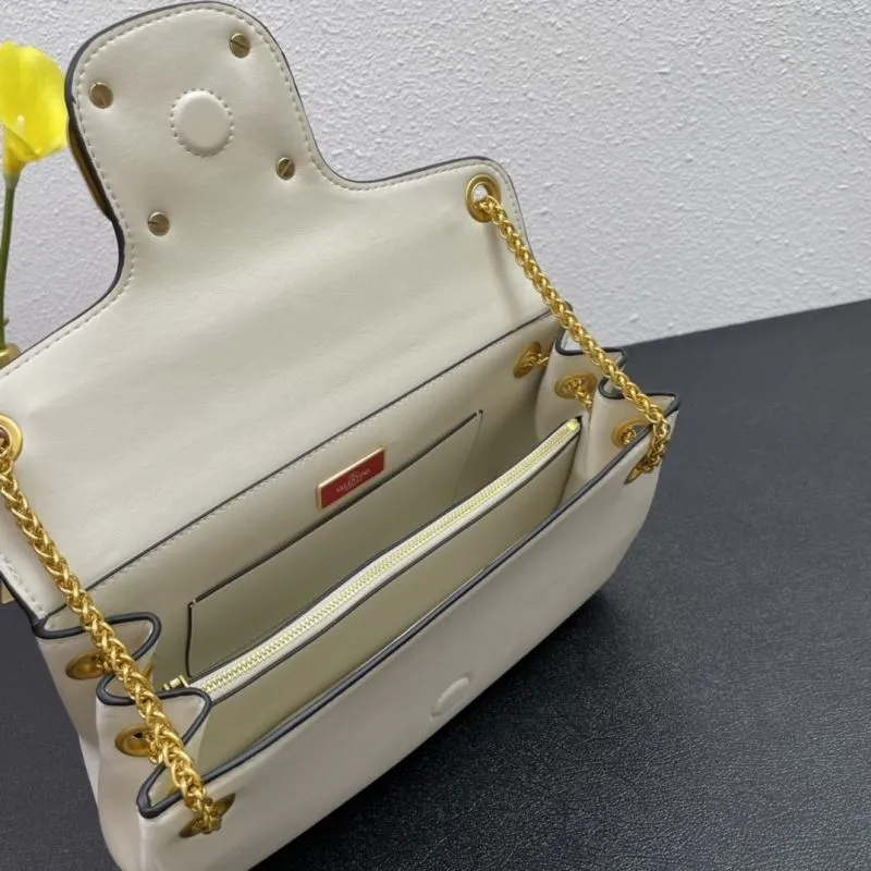 Valentino White Satchel Bag 5006 Size 28cm - Image 8
