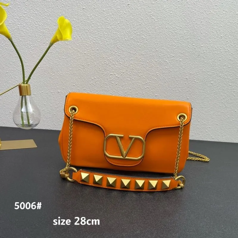 Valentino Orange Satchel Bag 5006 Size 28cm