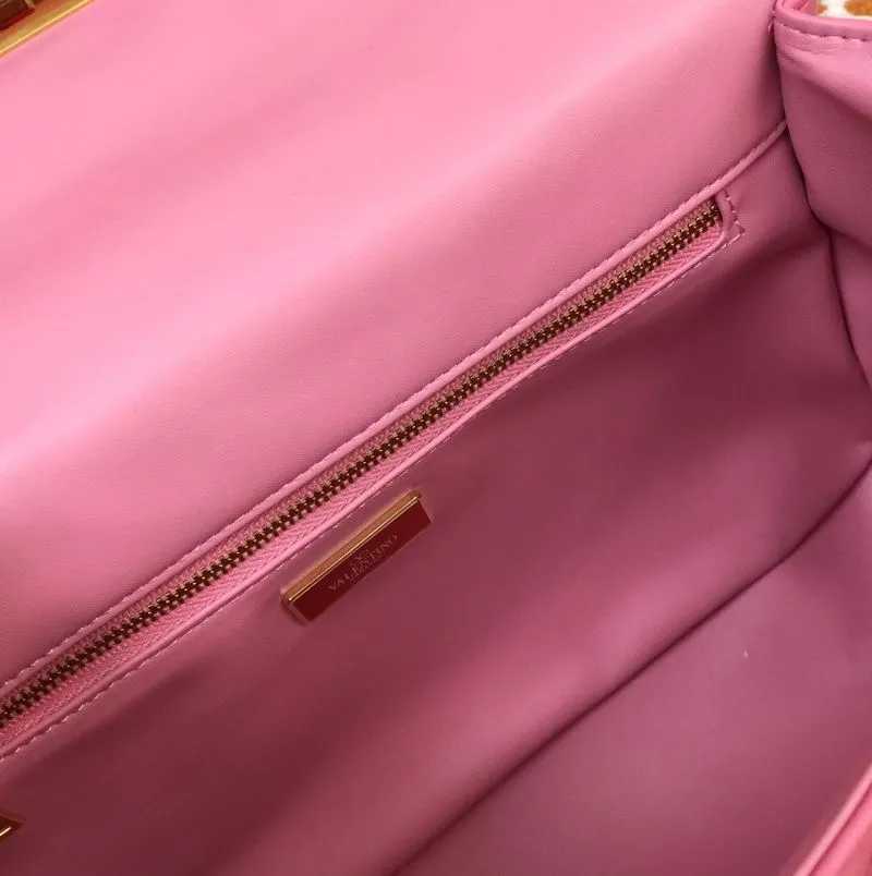 Valentino Pink Studded Satchel Bag V9828 - Image 9