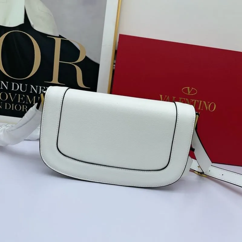 Valentino White Leather Crossbody Bag - Image 3