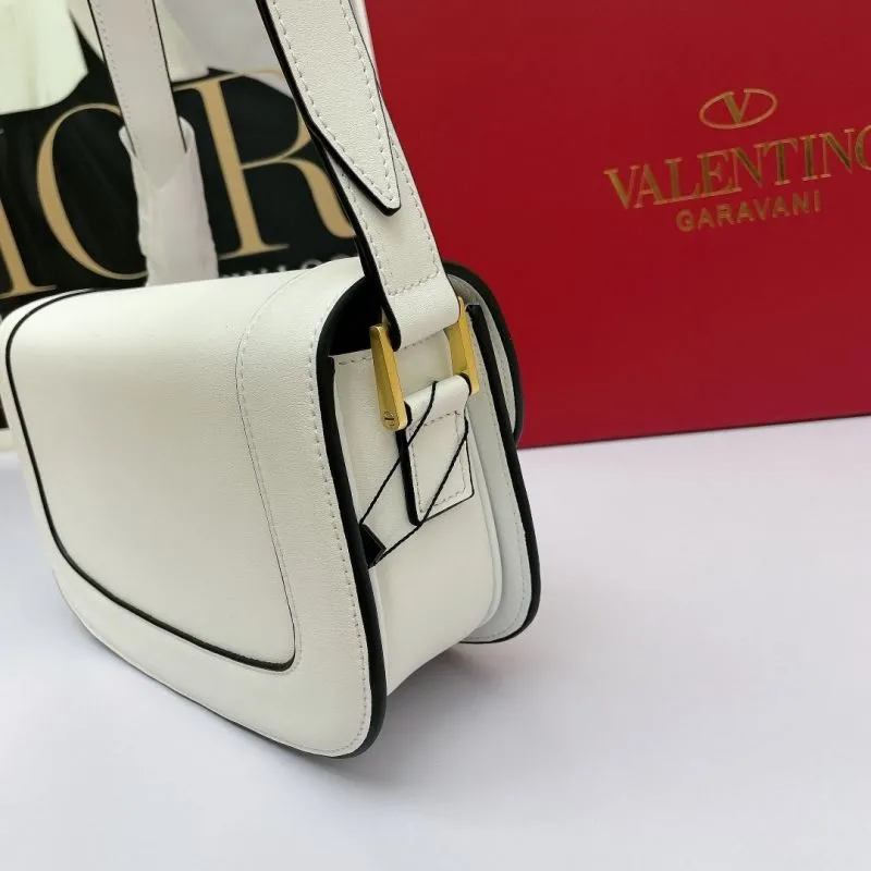 Valentino White Leather Crossbody Bag - Image 4