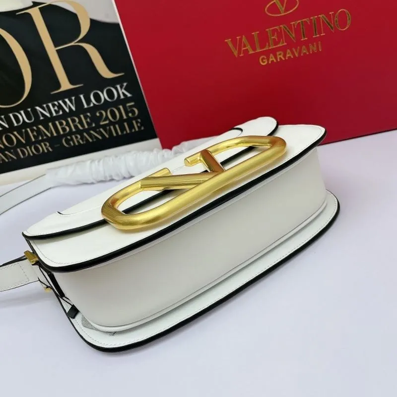Valentino White Leather Crossbody Bag - Image 5