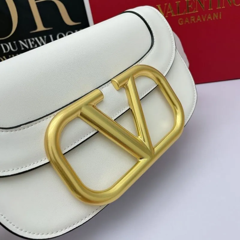 Valentino White Leather Crossbody Bag - Image 6