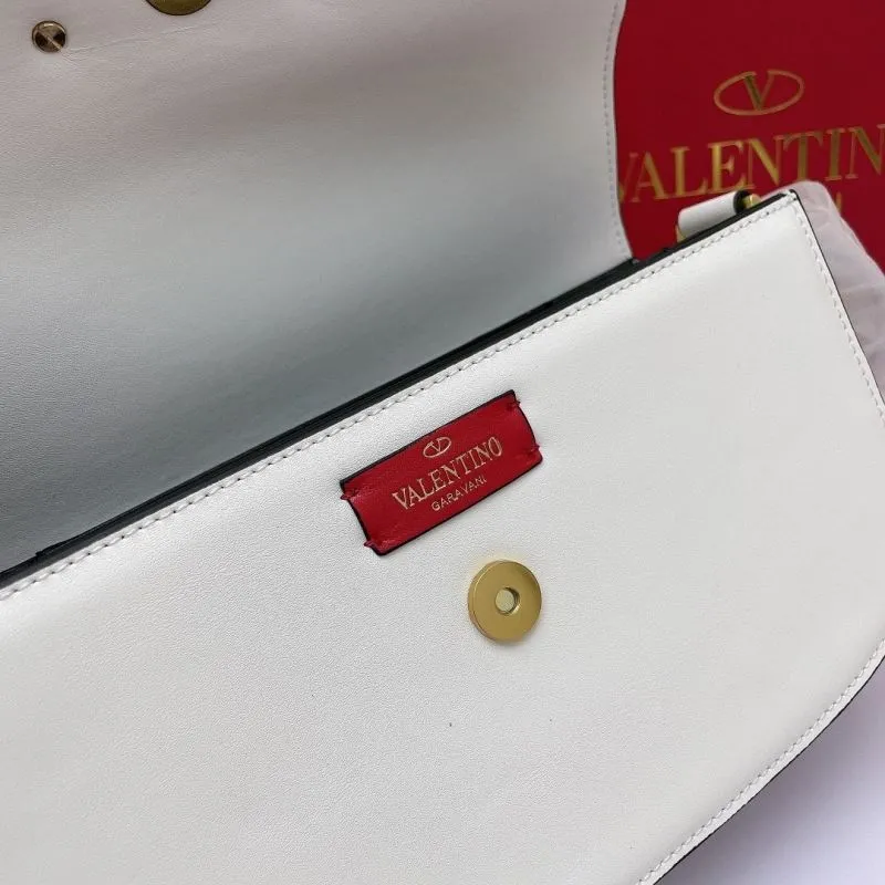 Valentino White Leather Crossbody Bag - Image 9