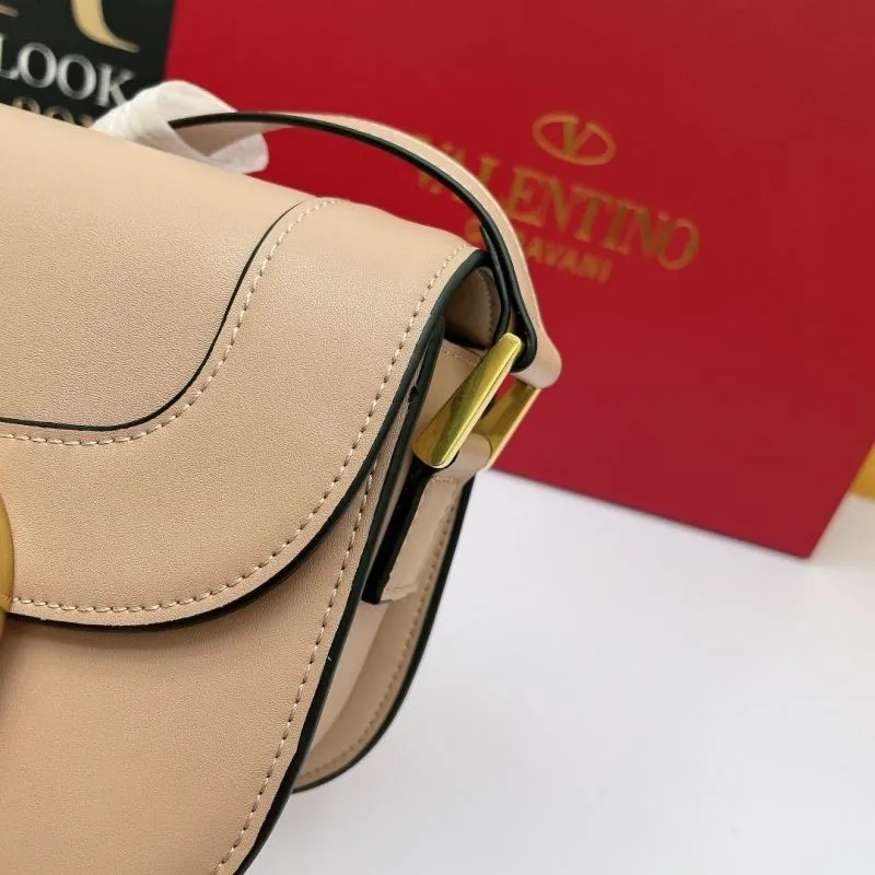Valentino Beige Leather Crossbody Bag 1019 - Image 6