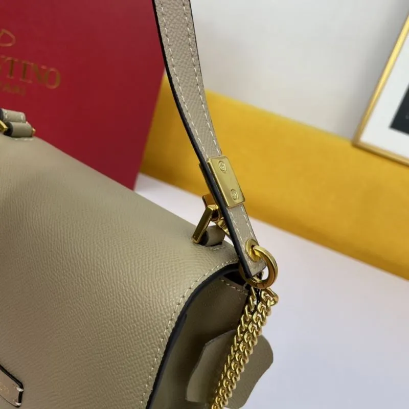 Valentino Beige Crossbody Satchel Bag 1028 - Image 4