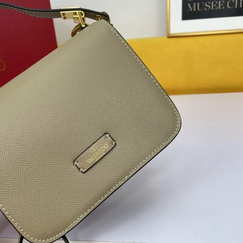 Valentino Beige Crossbody Satchel Bag 1028 - Image 5