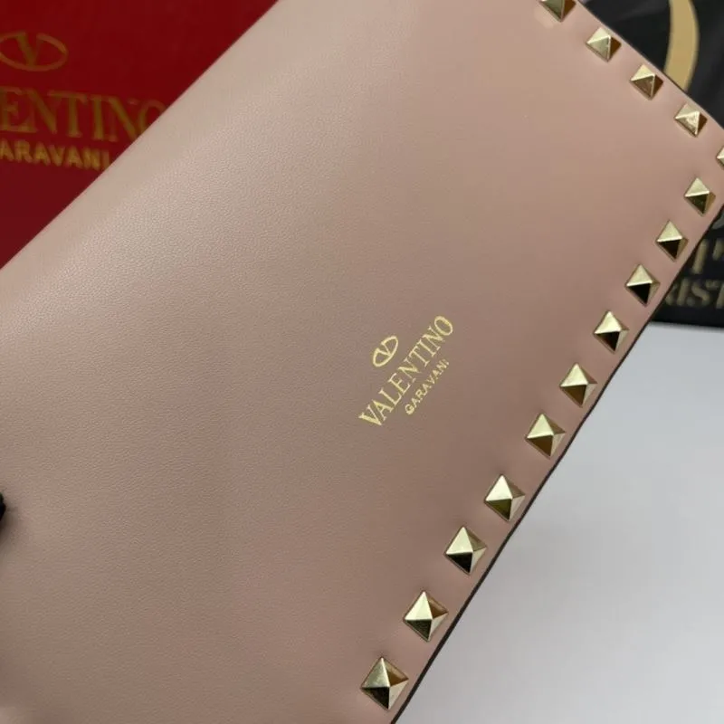 Valentino Pink Rockstud Satchel Bag 1039 - Image 5