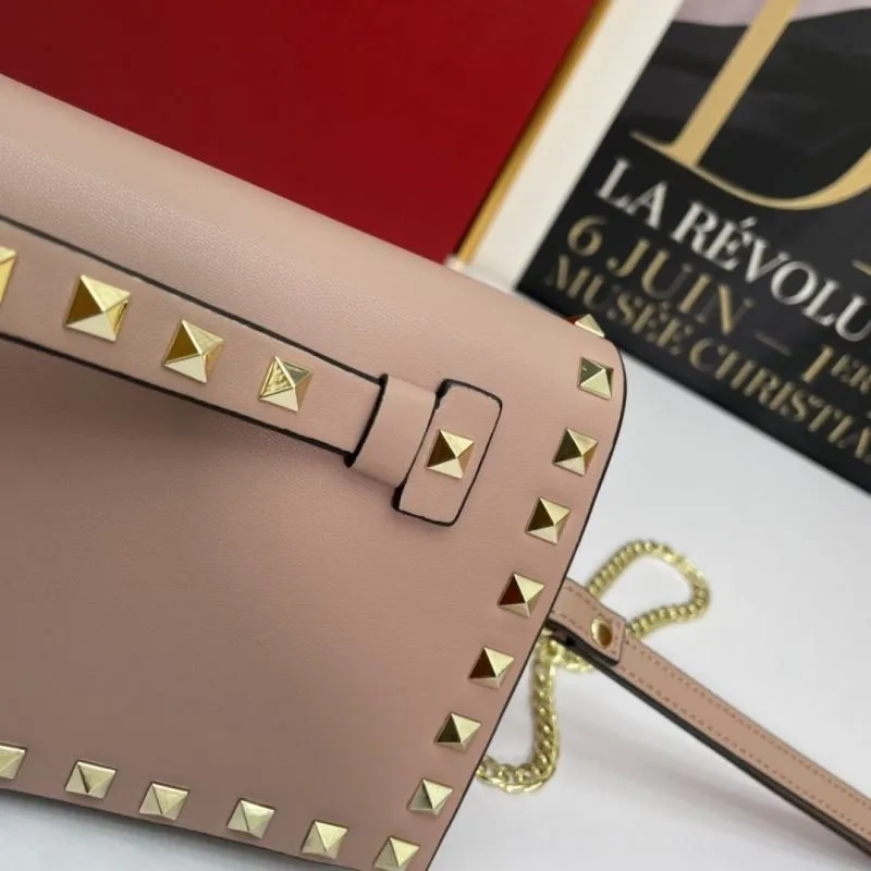 Valentino Pink Rockstud Satchel Bag 1039 - Image 6