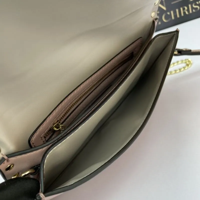 Valentino Pink Rockstud Satchel Bag 1039 - Image 7