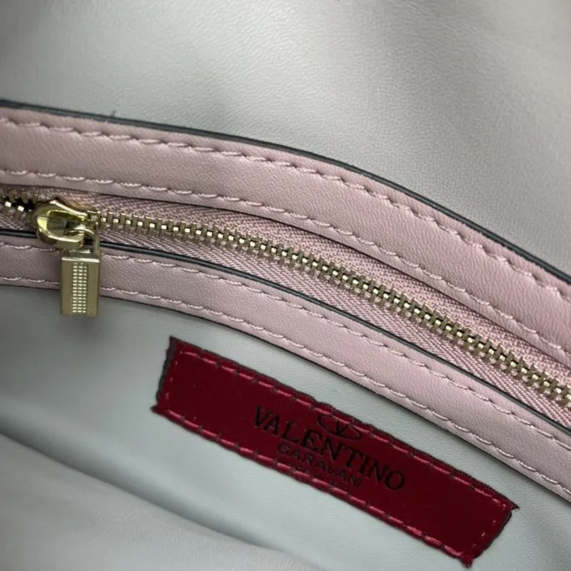 Valentino Pink Rockstud Satchel Bag 1039 - Image 8