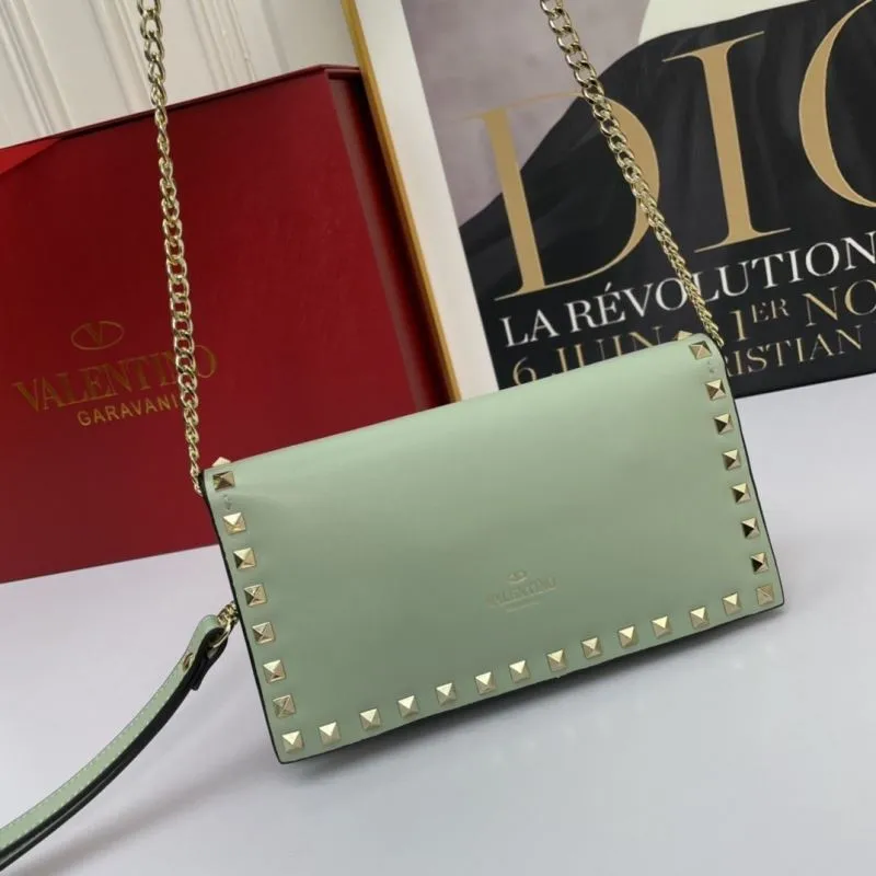 Alternative view of Valentino Mint Green Rockstud Crossbody Satchel Bag 1045