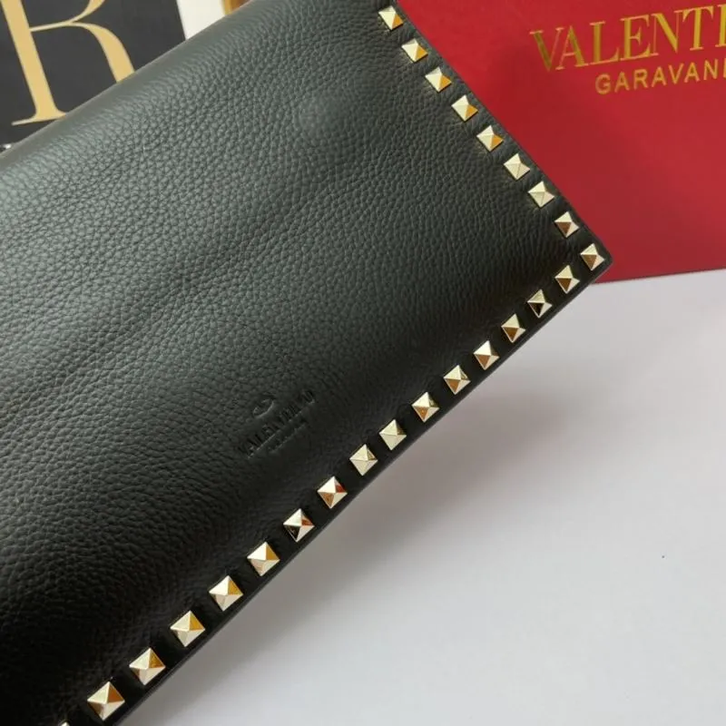 Valentino Garavani Black Rockstud Chain Crossbody Bag 1051 - Image 5