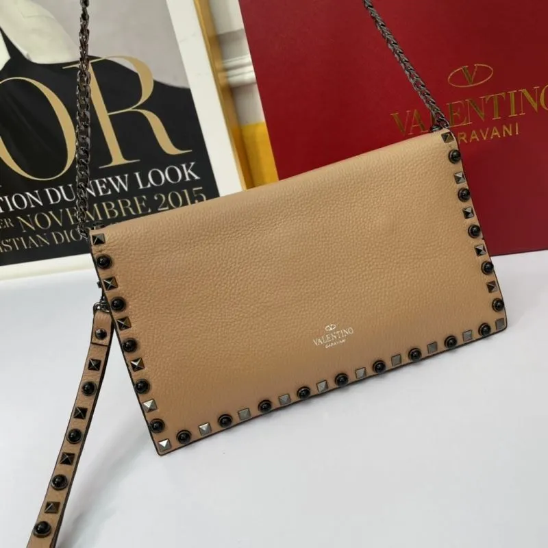 Alternative view of Valentino Beige Rockstud Crossbody Satchel Bag 1052