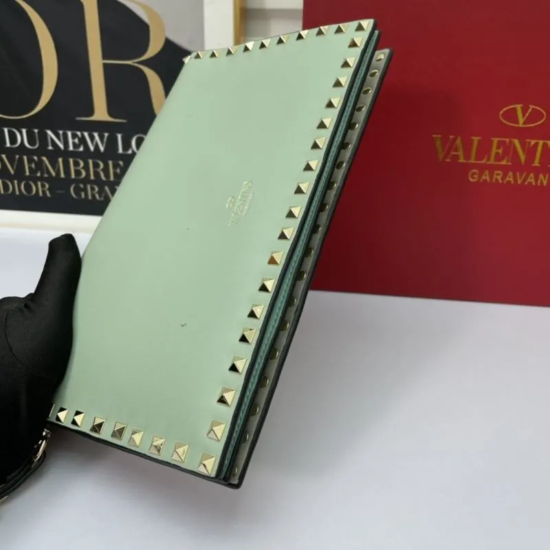 Valentino Mint Green Rockstud Satchel Bag 1056 - Image 4