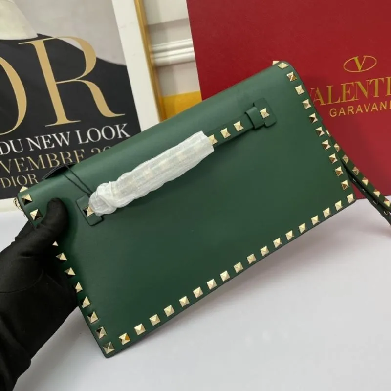 Valentino Green Rockstud Crossbody Bag - Image 3