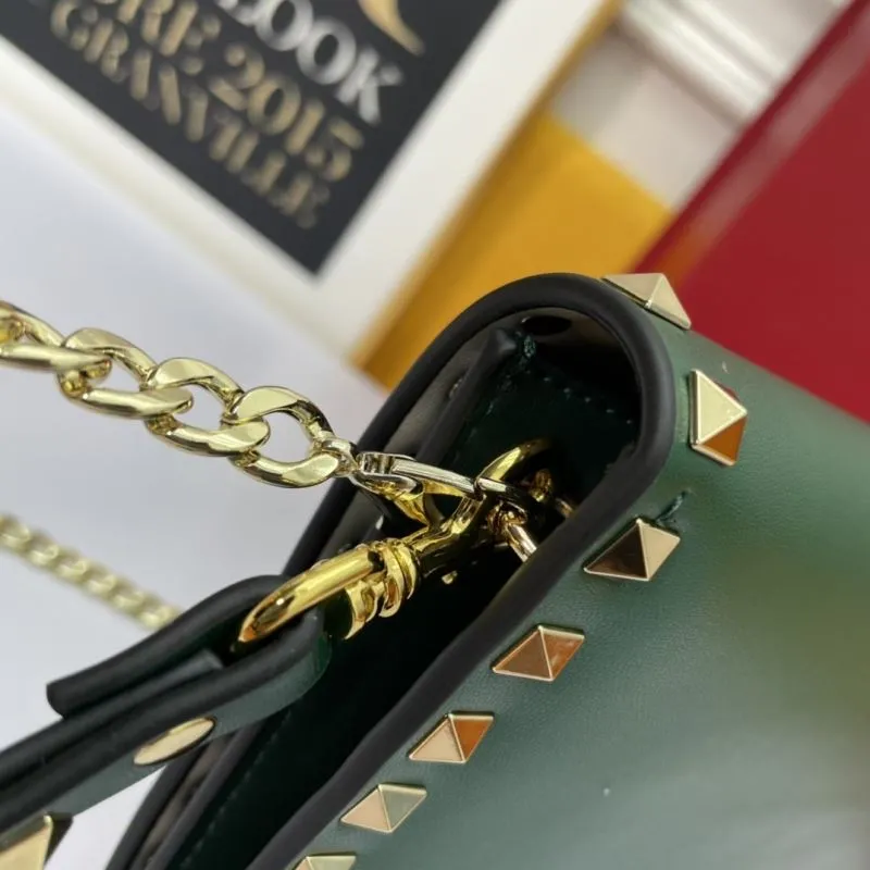 Valentino Green Rockstud Crossbody Bag - Image 6