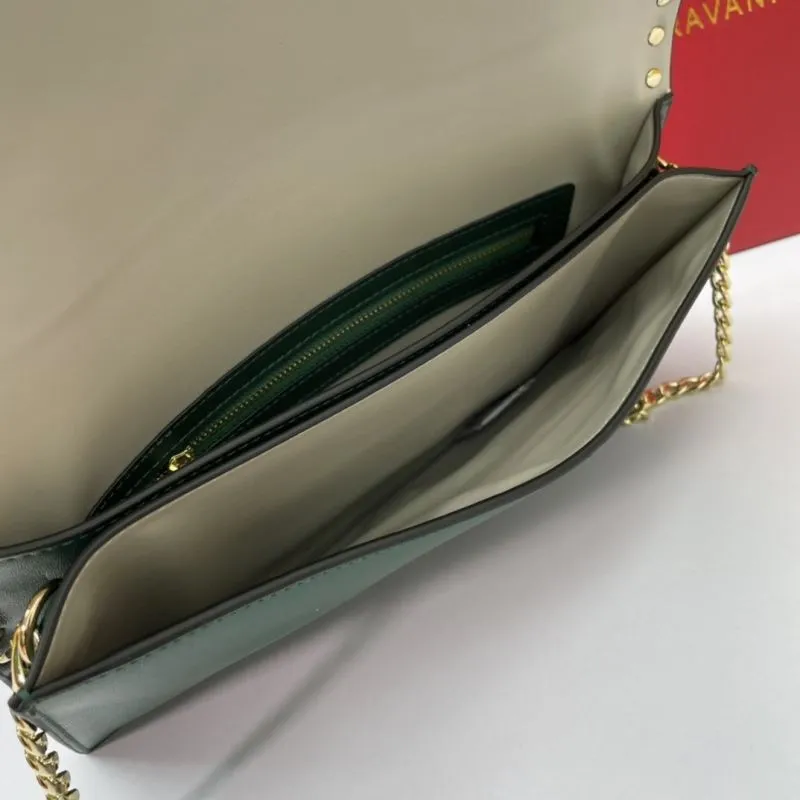 Valentino Green Rockstud Crossbody Bag - Image 7
