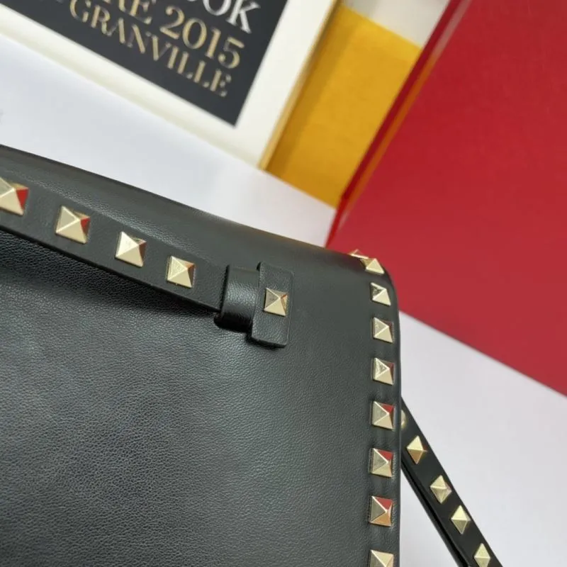 Valentino Black Rockstud Crossbody Bag 1060 - Image 6