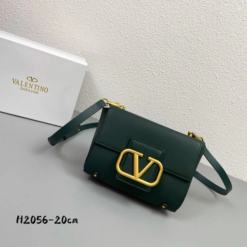 Valentino Garavani Dark Green Crossbody Bag H2056 20cm