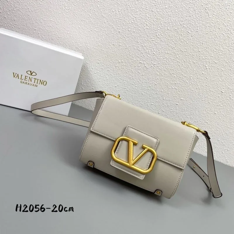 Valentino Garavani Light Gray Crossbody Bag H2056 20cm