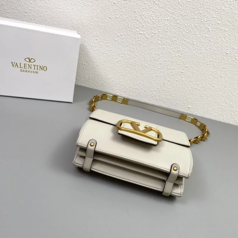 Valentino Garavani Light Gray Crossbody Bag H2056 20cm - Image 7