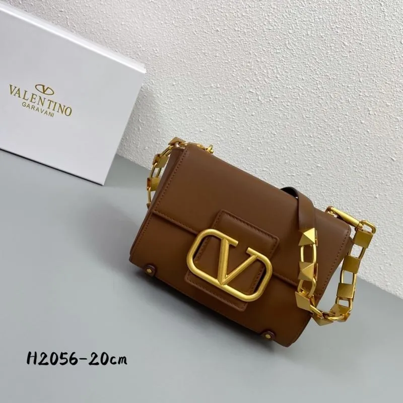 Valentino Garavani Brown Crossbody Bag H2056 20cm - Image 3