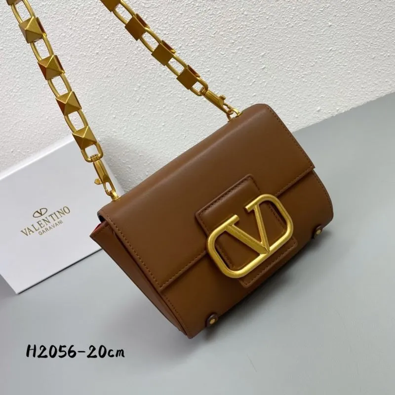 Valentino Garavani Brown Crossbody Bag H2056 20cm - Image 4