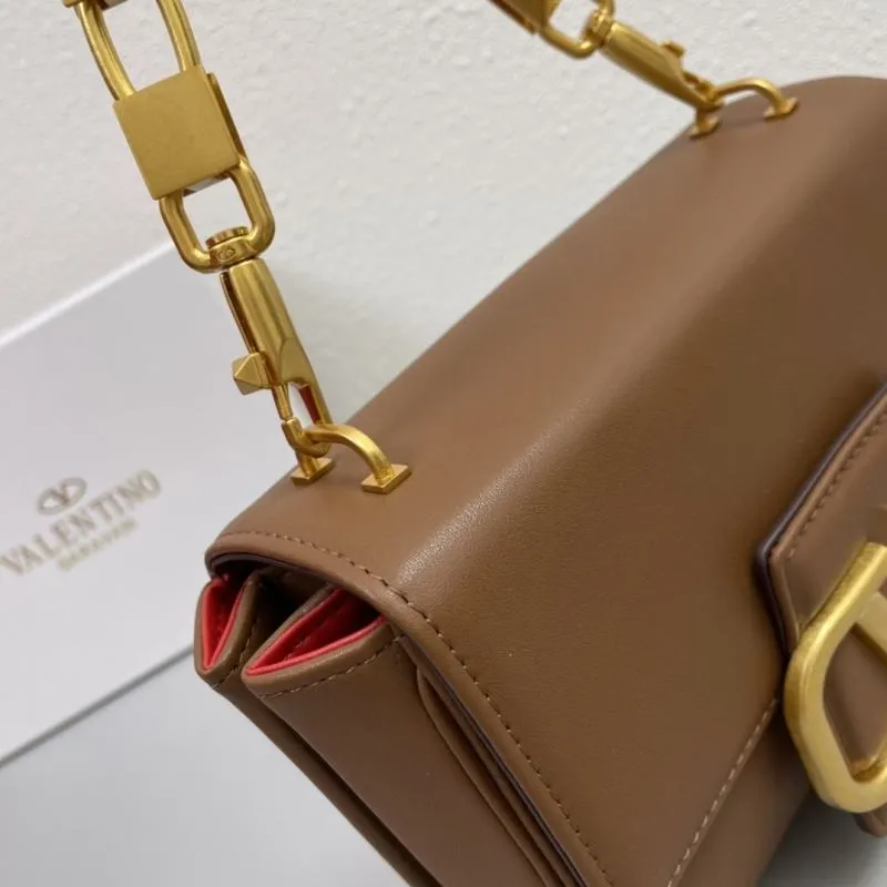 Valentino Garavani Brown Crossbody Bag H2056 20cm - Image 5