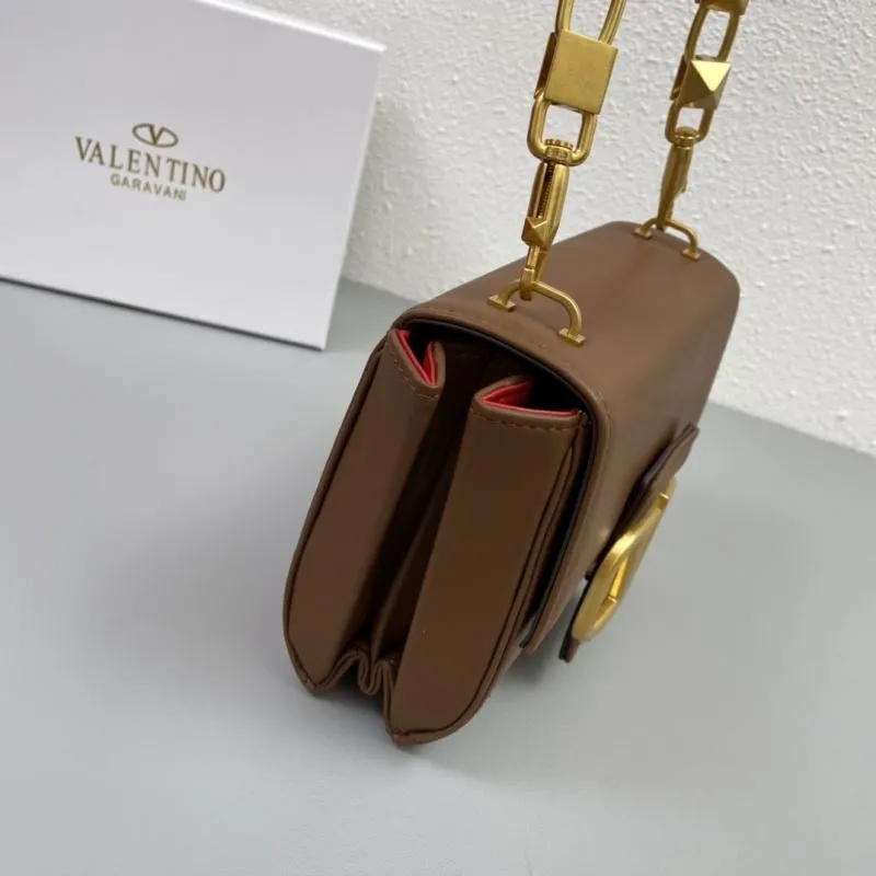 Valentino Garavani Brown Crossbody Bag H2056 20cm - Image 6
