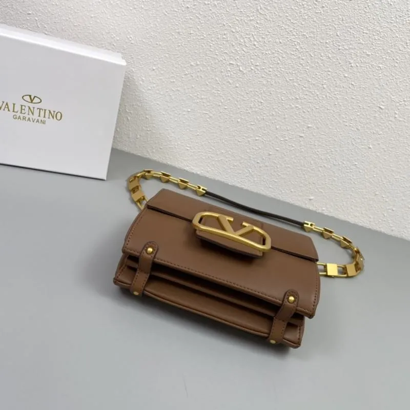 Valentino Garavani Brown Crossbody Bag H2056 20cm - Image 7